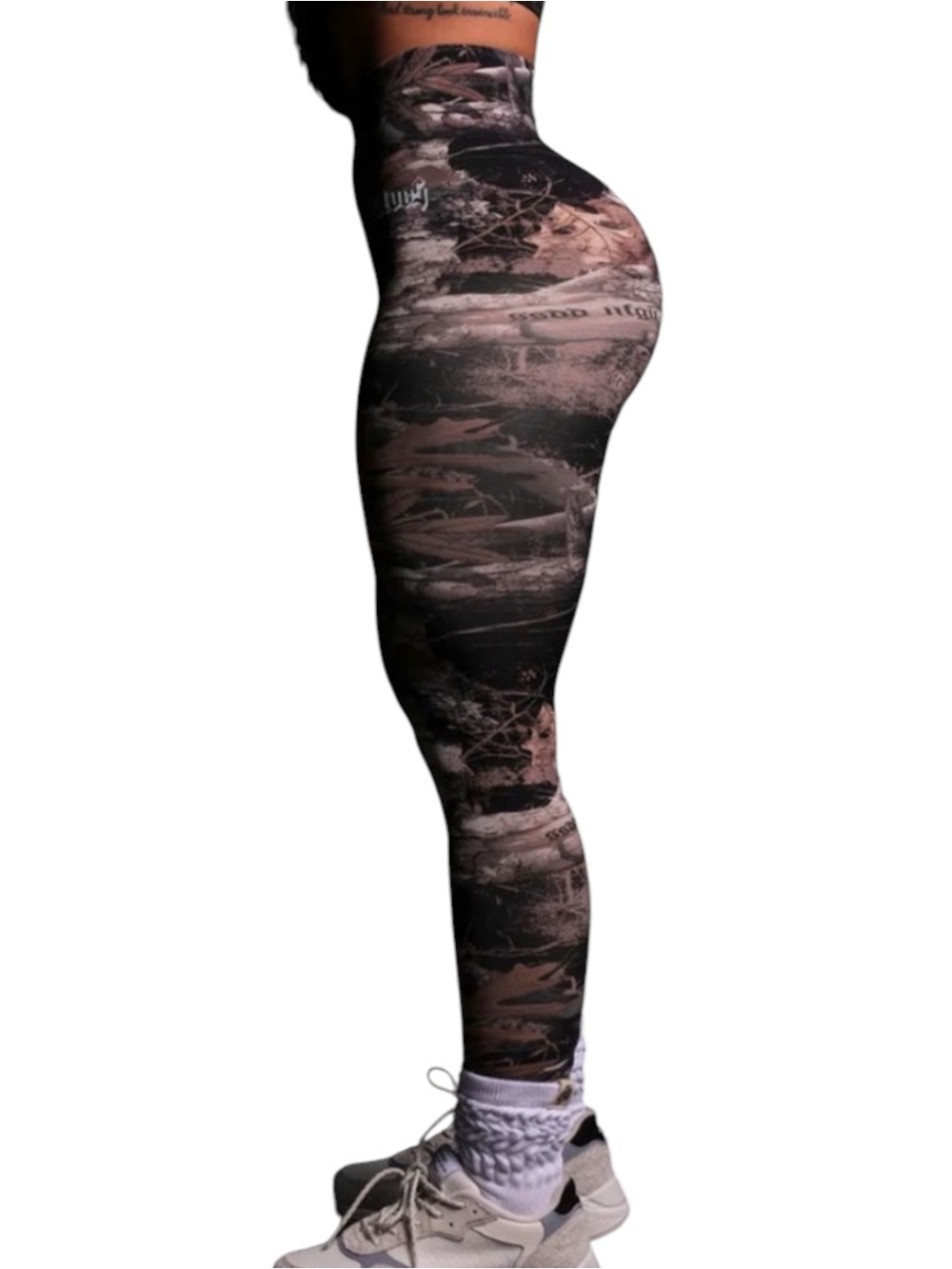 NWT Darc Sport SHE Everson Seamless Scrunch Legging size M in Woodland Camo - Picture 2 of 9